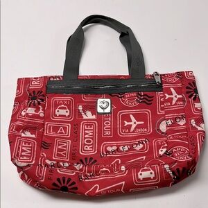 Brighton live love nylon tote bag